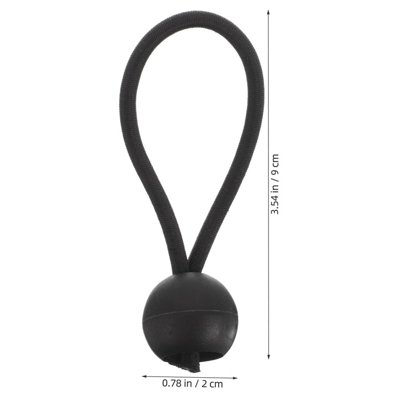 minkissy 20pcs 4mm Plastic Ball Bungee Cord 10cm Length Tarp