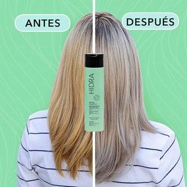HIDRACOLOR - Matiz Shampoo 300 ml, Champú Matizante e Hidratante, Neutraliza Tonos Dorados y Resalta los Cenizos, para Cabellos Rubios y Grises, con Filtros Solares, Fórmula Enriquecida