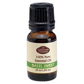 Fabulous Frannie Basil 100% Pure, Undiluted Essential Oil Therapeutic Grade - 10 ml. Great for Aromatherapy!