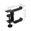 SHINEOFI Multifunctional Headphone Stand Hanger for Desk Under Desk Mount