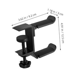 SHINEOFI Multifunctional Headphone Stand Hanger for Desk Under Desk Mount Stylish Holder for Gaming Accessories No Drill Installation for Use