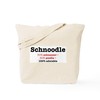 CafePress Schnoodle Designer Dog Tote Bag Reusable Natural Beige Canvas