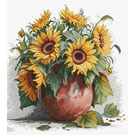 Luca-S Sunflowers Counted Cross Stitch Kit