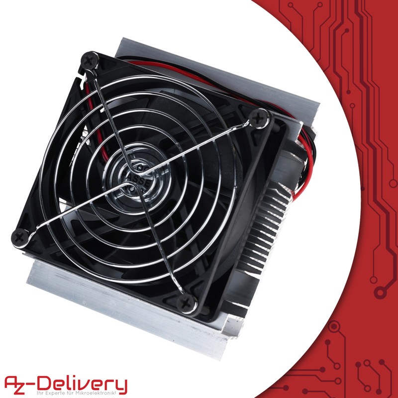 AZDelivery Cooling Kit for Peltier Elements - Heatsink & Fan
