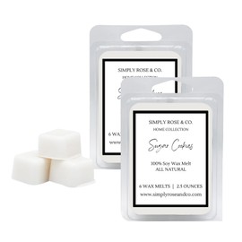 SIMPLY ROSE & CO. Sugar Cookies Soy Wax Melts | Scented Wax Melts | Soy Wax Melts | Soy Wax | Wax Tarts | Wax Cubes | Wax Clamshells | Candle Melts | TWO 2.5 Ounces