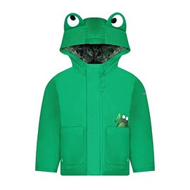 London Fog Baby Boys' Rainslickers Rain Jacket, Green Frog, 6/9MO