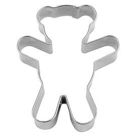 Staedter Teddy Bear Cookie Cutter, Stainless Steel, 7 cm