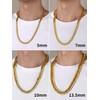Gold Chain Men Gold Cuban Chain Chunky Chain Necklace Stainless