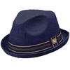 Peter Grimm Depp Fedora Hat Navy