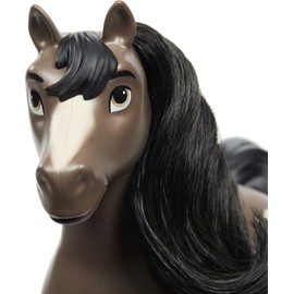 Mattel Spirit Untamed Mustang Mare (Approx. 8-in), Moving Head, Long Black Mane & Playful Stance, Great Gift for Horse Fans Ages 3 Years Old & Up