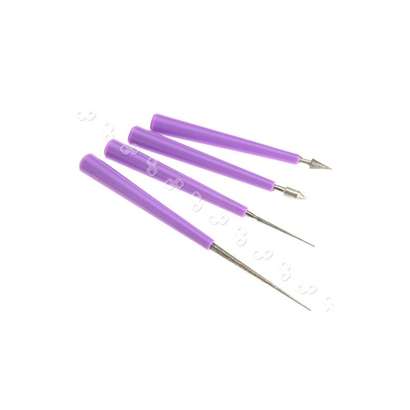 YINETTECH A Set of 4 Diamond Tips Pearl Reamer Beading