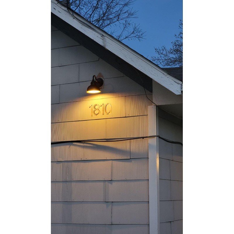 5 Inch Address Numbers 4 - Easy Installation With Screw