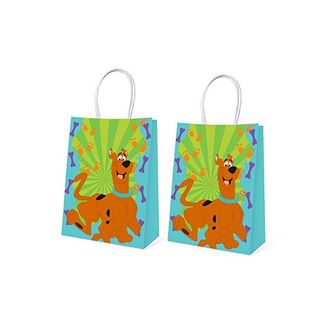 16 PCS Party Gift Bags for Scooby Cool Doo Party Supplies Party Favor Bags Goodie Bags for Kids Birthday Party Decorations