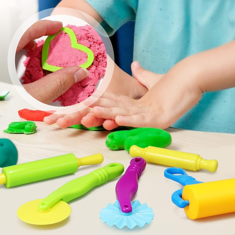 18 Pcs Dough Tools Playdough Tools and Cutters Dough Tools