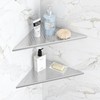 Qeke 2 Pack Bathroom Corner Shelf, Recessed 12" Corner Shower