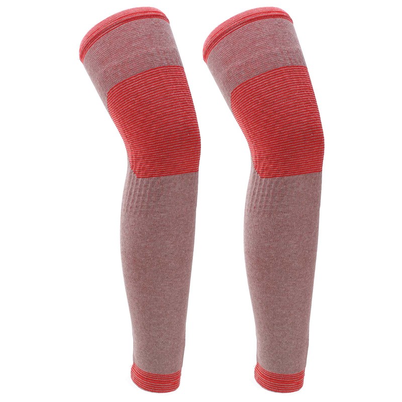 2pcs Compression Knee Brace Breathable Warm Natural Heating Lightweight Portable