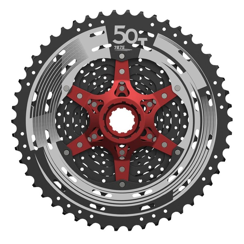 SunRace Unisex's CSMZ90 12SPEED CASS 1150T 12 Speed Cassette, Black