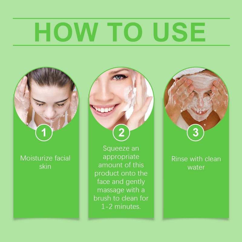 Aloe Vera Schaum Gesichtsreiniger mit Vitamin E, Cleanser, Tiefenreinigungspflege für