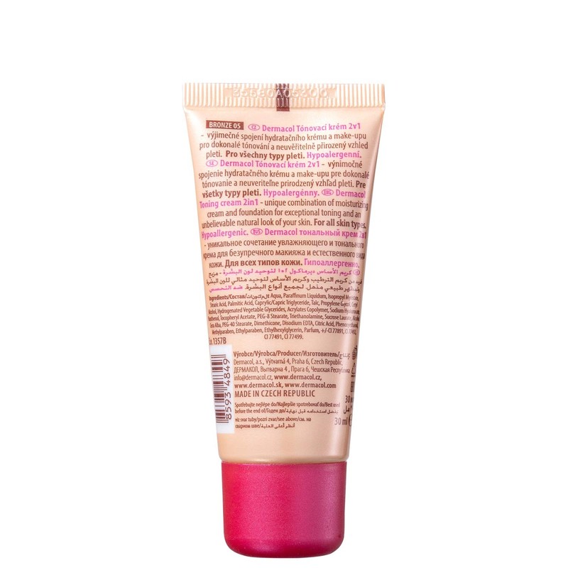 Dermacol Toning Cream 2In1 30 ml