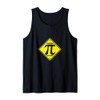Warning Irrational Pi Symbol Sign Tank Top