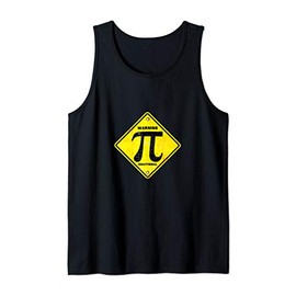 Warning Irrational Pi Symbol Sign Tank Top