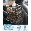 Capolo Car Trash Can with Lid, Leakproof Car Trash Bag