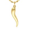 10K Real Gold Italian Horn Charm Pendant 1.1"-2", 2"