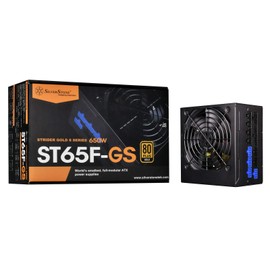SilverStone Technology 650W Computer Power Supply PSU Fully Modular with 80 Plus Gold & 140mm Design Power Supply (SST-ST65F-GS)