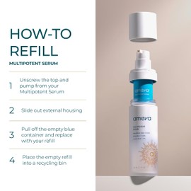 AMEVA Mevalonic Acid Multipotent Serum: Plant-Based, Vegan, Boosts Collagen, Hyaluronic Acid, For Sensitive Skin, Anti-Aging, Velvety Soft, Enhances Radiance (Multipotent Serum)