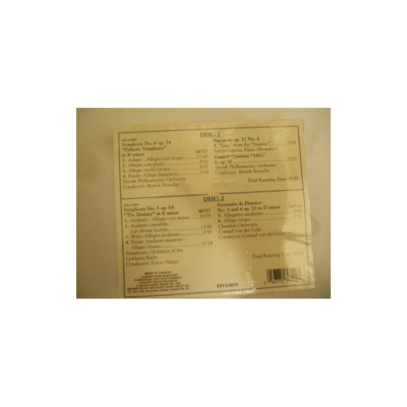 Peter Iljitch Tchaikovsky (2-disc box)