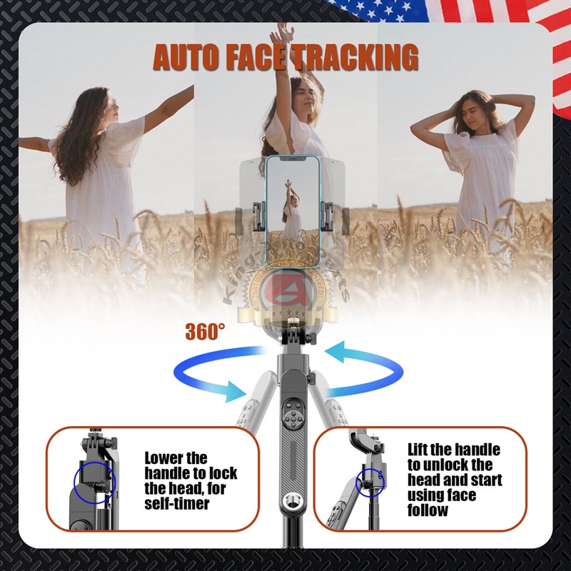 Royal Auto parts 71''Smart Tracking Selfie Stick & Tripod Stand