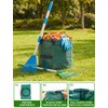 2 Pack Kids Adjustable Leaf Rake(25" to34) with 2 Pairs