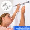 S Hooks for Hanging, 50-Pack Stainless Steel Curtain Clips, Multi-Purpose