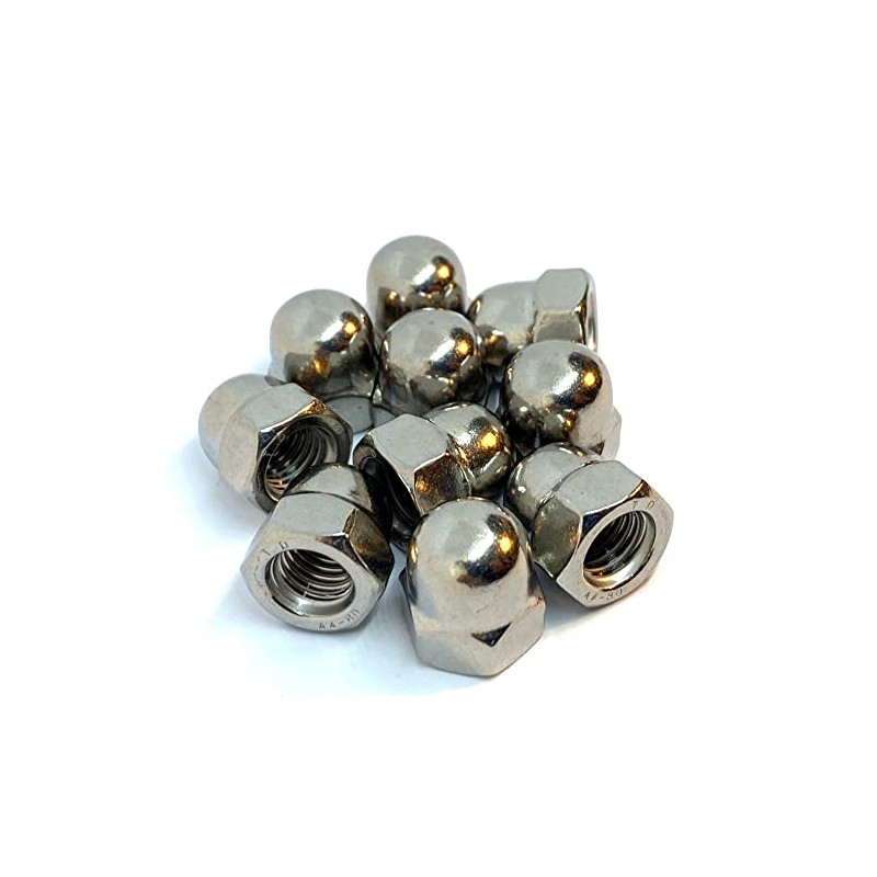 M12 Dome Nut DIN1587, A4 (316) Stainless Steel (Pack of