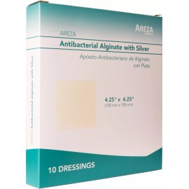 Areza Gasa hidrófila Areza Alginato de calcio con plata de 10cm x 10cm