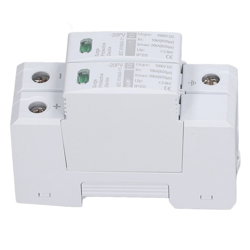 DC Solar PV Surge Protector 2P 10 To 20KA 35mm
