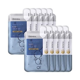 Mediheal Nmf Nude Gel Mascarilla Paquete De 10 Hojas De Patente De Hidrogel Transparente Hidratante Hidratante Hidratante
