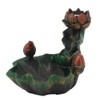 Pacific Giftware Meditation Auspicious Lotus Back Flow Cone and Stick