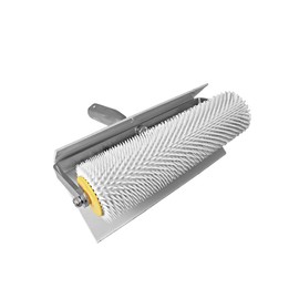 Spiked Roller 250 mm, 11 mm Spike Length with Splash Guard Bleed Roller for Bleeding Floor Coatings Hedgehog Roller Bleeding Roller Needle Roller