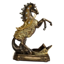 Beautiful Horse Wine Bottle Holder Animal Figurine Wine Cabinet Countertop Decor Decorations Gifts for Wine Lovers, Tabletop Wine Rack Display Stand Home Kitchen Gift