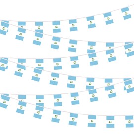 Guatemala Flags Guatemalan Small Mini String Banner Flags Miniature Guatemala Flags Banners For Grand Opening, Olympics Festival ,Grand Opening Sports Celebration Decorations (50 Feet 38 Flags ) (Guatemala)