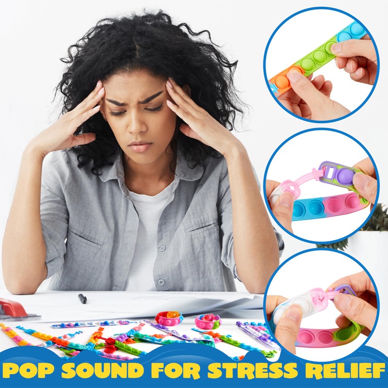 JOYIN Pop Fidget Toys pops Bulk 25 Pack Party Favors