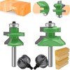 TAIWAIN Router Bits Sets 1/4 Inch Shank, 2 PCS Door&Drawer