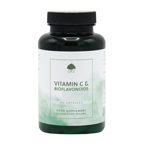 G&G Vitamins Vitamin C 750mg & Bioflavonoids 150mg 120 Veg. Capsules (122.4g) (Vegan)