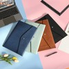 Wason Expanding A4 Document File PU Leather Envelope Case Holder-Large