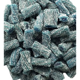 Pectin Filled Sour Licorice Twist Bites Gummy Candy (Blue Raspberry, 2 Pound)
