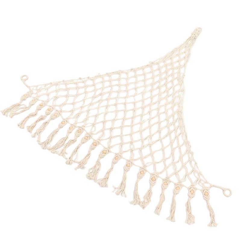 Stuffed Animal Hammock Hand Knitted Bohemian Style Cotton Rope Widely