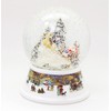 20201 Snow Globe Santa Claus Red Gift Sledge on Base
