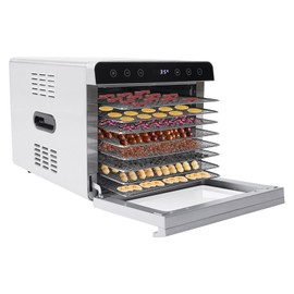 awolsrgiop 8 Trays Food Dehydrator Machine, Stainless Steel Dehydrator for Food and Jerky 700W Fruit and Meat Dryer Temperature Control LED Display for Kitchens, Restaurants, Bakeries, Cafes