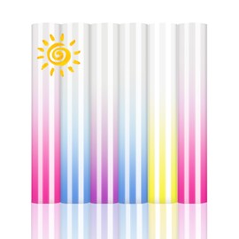 VENITOR Color Changing Puff Vinyl Heat Transfer 3D Foaming Heat Transfer Vinyl-6 Sheets Color Changing Puff Vinyl 12"x 10" for Cricut,Heat Transfer Vinyl for T-Shirt Clothes Bag Pillow Textile Fabric